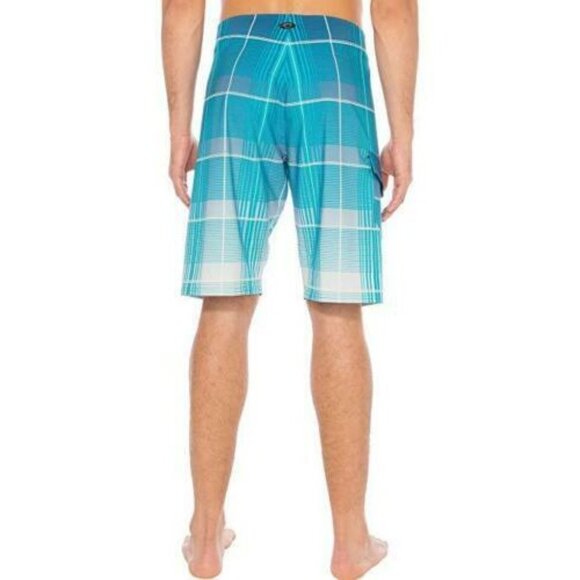 Silwave Men's DuraFit Stretch Plaid Boardshorts Swimsuit Swim wear Size 34 NWT - Picture 2 of 8